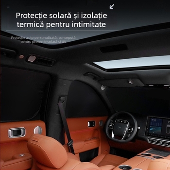 Parasolar din plasă pentru geamurile laterale Li Xiang L6/L7/L8/L9/One/Mega, protecție solară, izolație termică, intimitate