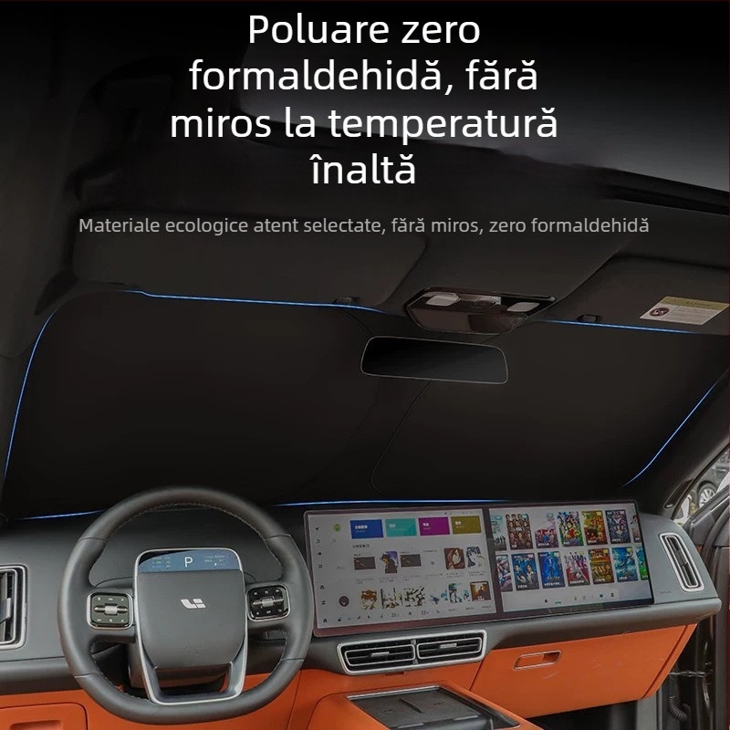 Parasolar din plasă pentru geamurile laterale Li Xiang L6/L7/L8/L9/One/Mega, protecție solară, izolație termică, intimitate