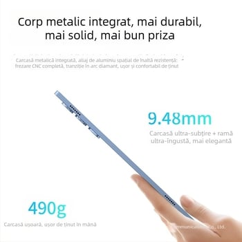 Tabletă pentru elevi cu Android, procesor MTK octa-core, 64GB stocare, 4G cu apeluri telefonice, camere duale