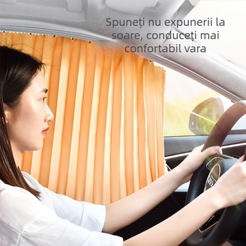 Jaluzele pentru geamuri auto — Model Carouri, Stil Business, Potrivire Universală, Pentru Ferestre