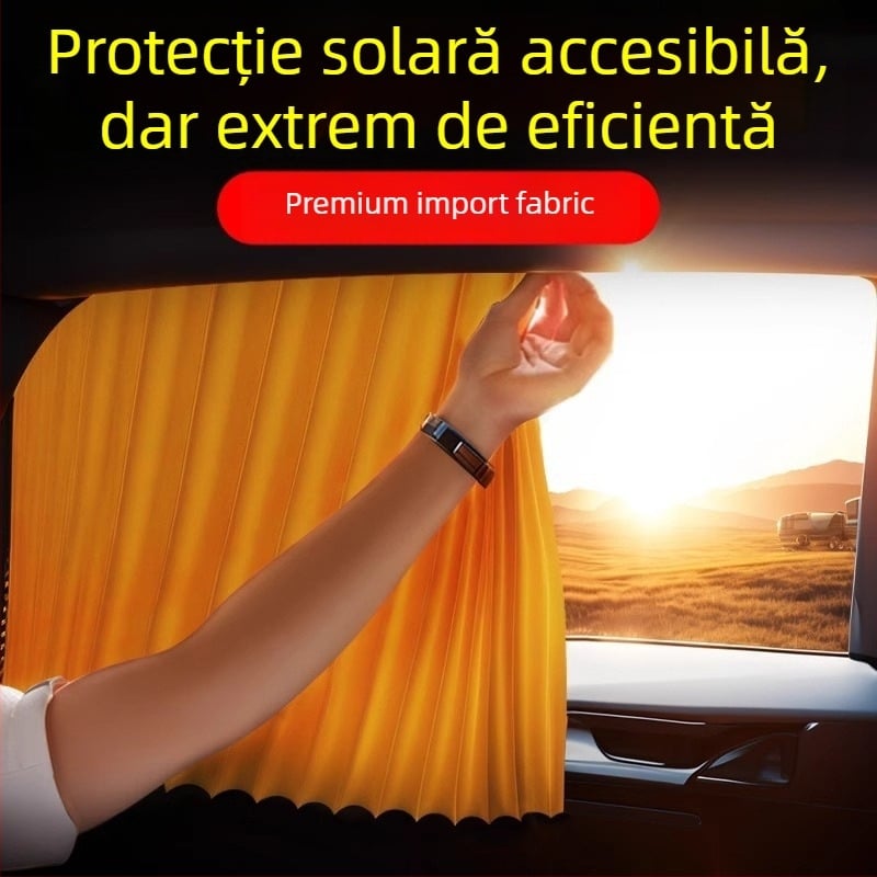 Jaluzele pentru geamuri auto — Model Carouri, Stil Business, Potrivire Universală, Pentru Ferestre
