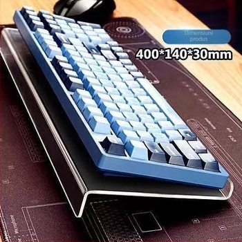 Suport de înălțare pentru tastatură cu tavă de birou — suport din acrilic transparent