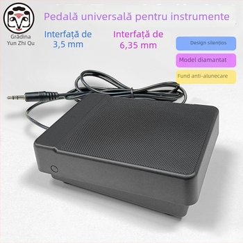 Pedala de susținere pentru pian electronic și tastatură MIDI – întrerupător cu un singur picior