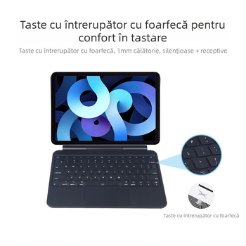 Stand de tastatură magnetic pentru tablete — tastatură wireless Bluetooth, Model M19, Dimensiune 14, Greutate 0.1, Design personalizabil