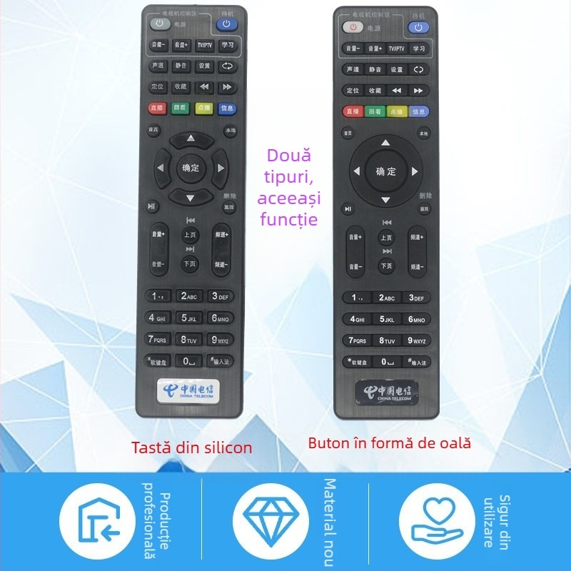 Telecomandă pentru Skyworth E900/950 RMC-C285 set-top box (model JZ-YK-0724) de Jingzhu Tianhong, rază de transmisie aproximativ 10 m