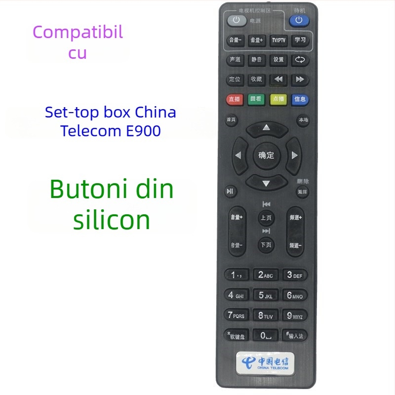 Telecomandă pentru Skyworth E900/950 RMC-C285 set-top box (model JZ-YK-0724) de Jingzhu Tianhong, rază de transmisie aproximativ 10 m