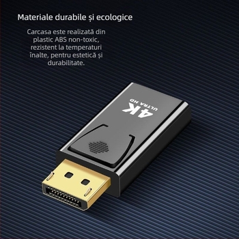 Adaptor DisplayPort către HDMI, DP spre HDMI, 4K UHD
