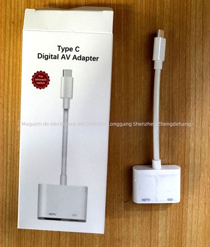 Cablu adaptor Type-C la HDMI – suport 4K, interfață HDMI, viteză 5 Gbps, lungime 0,1 m