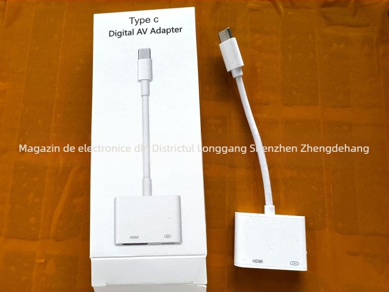 Cablu adaptor Type-C la HDMI – suport 4K, interfață HDMI, viteză 5 Gbps, lungime 0,1 m