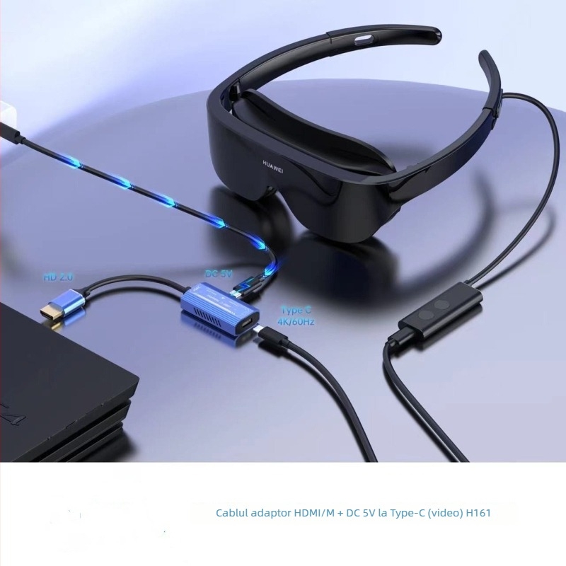 Adaptor Type-C către HDMI pentru ochelari AR - interfață HDMI, cip AR, hub USB-C, transfer de date 3.1