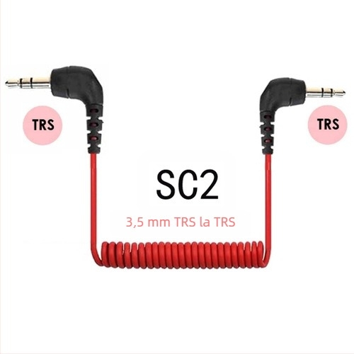 Cablu patch de microfon TRS la TRRS pentru BOYA, RODE SC2, VideoMi SC7 3,5 mm