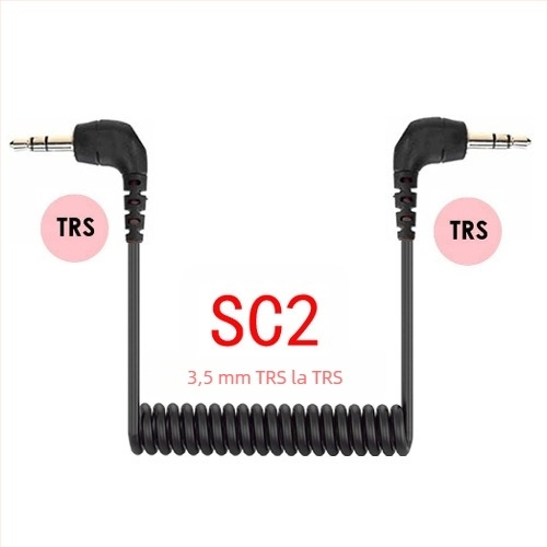Cablu patch de microfon TRS la TRRS pentru BOYA, RODE SC2, VideoMi SC7 3,5 mm