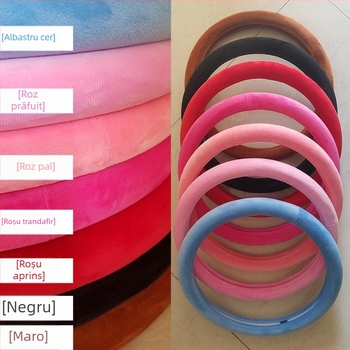 Acoperire volan din plus artificial Manxiang - Stil simplu, potrivire universală, pentru primăvară și toamnă