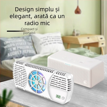 Bază radiator pentru notebook cu 1 ventilator, ABS + aluminiu, radiator de răcire, compatibil cu notebook, ultrabook, Playbook