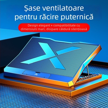 Noci Q3 răcitor pentru laptop, 6 ventilatoare, răcire cu aer, plastic + plasă de fier, cablu de 0,6 m