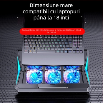 Noci Q3 răcitor pentru laptop, 6 ventilatoare, răcire cu aer, plastic + plasă de fier, cablu de 0,6 m