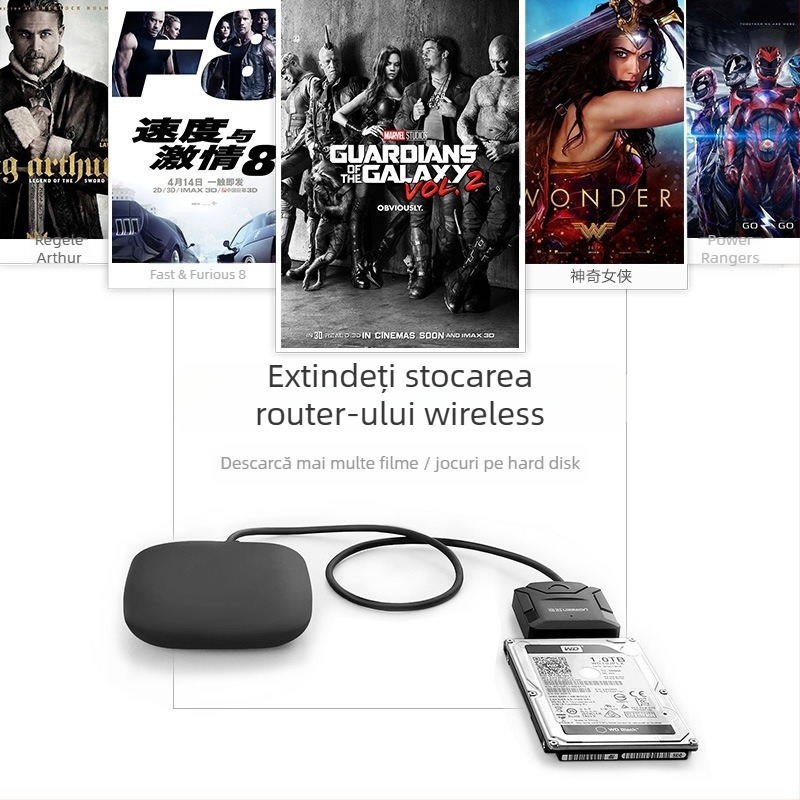 Cablu adaptor SATA la USB, interfață USB 2.0, transfer de date 3.0, conector unic, model 20231