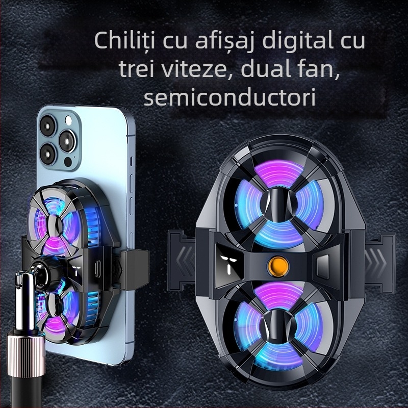 Radiator pentru telefon mobil cu placă plată SL-07 – ABS, răcire cu aer, foarte silențios