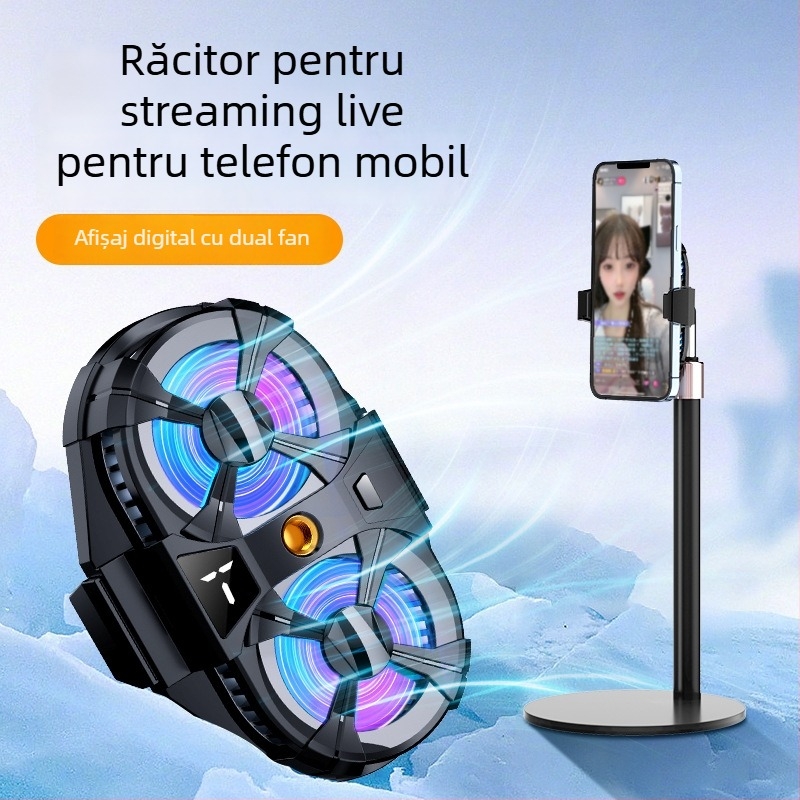 Radiator pentru telefon mobil cu placă plată SL-07 – ABS, răcire cu aer, foarte silențios
