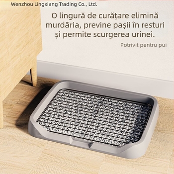 Lingxiang Toaletă pentru câini – ABS Plastic; Design anti-pășire; Fără import