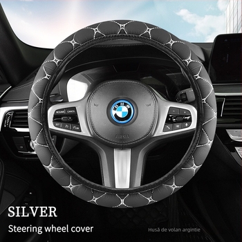 Husă de volan din piele artificială - universală, pentru toate sezoanele, montaj general, compatibilă cu majoritatea mașinilor, stil matur