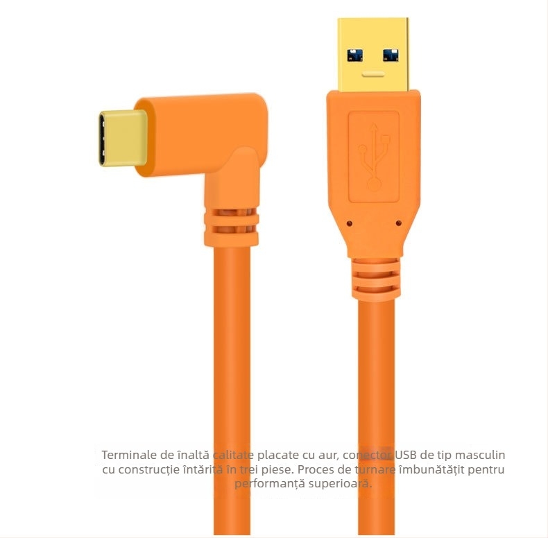 Cablu adaptor USB-C pentru camere Canon și Nikon, nucleu din cupru, cu un singur conector, lungime 3 m / 5 m / 8 m / 10 m