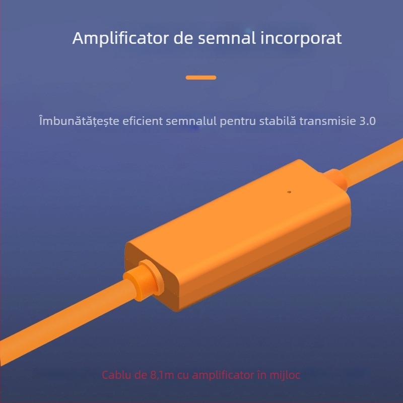 Cablu adaptor USB-C pentru camere Canon și Nikon, nucleu din cupru, cu un singur conector, lungime 3 m / 5 m / 8 m / 10 m