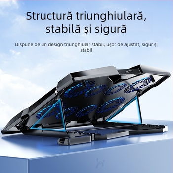 Binbo Z33 stand de răcire pentru laptop, ABS, răcire cu 4 ventilatoare