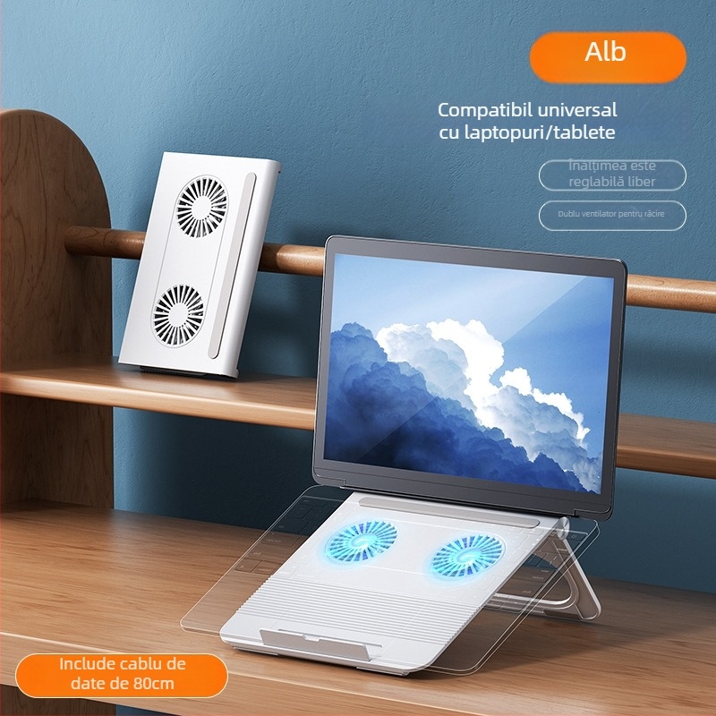 Binbo Z33 stand de răcire pentru laptop, ABS, răcire cu 4 ventilatoare