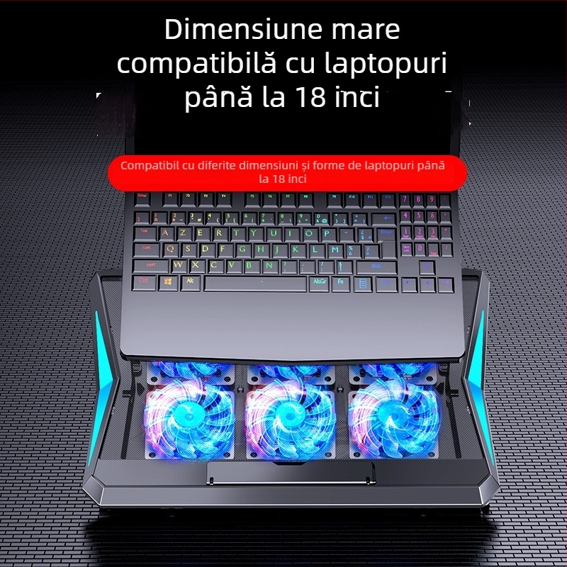 Radiator pentru laptop Noci Q3 cu răcire aeriană și 6 ventilatoare