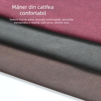 Husă volan Volkswagen - velur și piele cu fibră de carbon, 3D embosat, model imprimat, pentru toate anotimpurile, montaj dedicat vehiculului, cusut manual și cu mașina