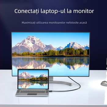 Adaptor DP către VGA, interfață VGA, 1080P/60Hz, nucleu de cupru
