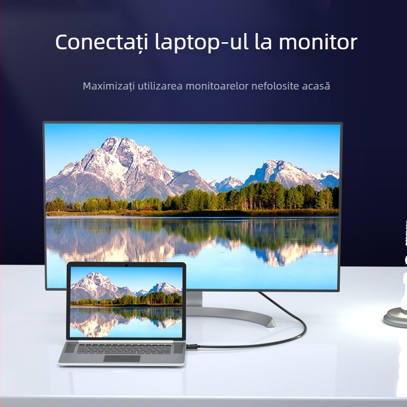 Adaptor DP către VGA, interfață VGA, 1080P/60Hz, nucleu de cupru