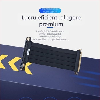 Cablu PCIe pentru extinderea plăcii grafice Gen4.0 - adaptor, model V010S-Plus, nucleu din cupru, conector unic, cip 1084