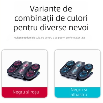 Radiator pentru laptop Q6 cu 6 ventilatoare, bază de răcire pentru notebookuri, ultrabookuri și playbookuri