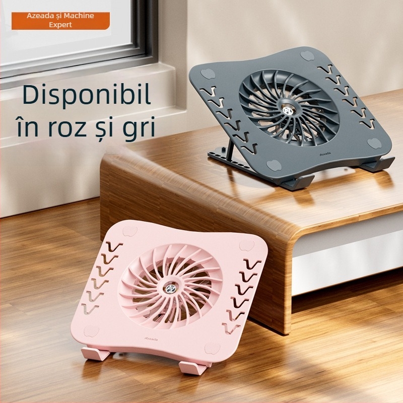 Bază de răcire pentru laptop cu 1 ventilator, răcire cu aer, carcasă din plastic, cablu de 0,8 m, greutate 600 g