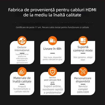 Cablu adaptor Mini DisplayPort către HDMI, nucleu de cupru, 32,4 Gbps, lungimi 0,2–2 m, compatibil cu calculatoare, monitoare, proiectoare, televizoare, laptopuri și Microsoft Surface