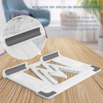 Suport pliabil pentru laptop – plastic, model general, stand pentru calculator, 160 g