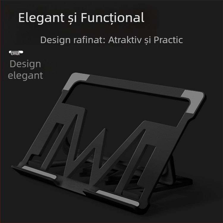 Suport pliabil pentru laptop – plastic, model general, stand pentru calculator, 160 g