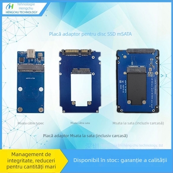 Adaptor mSATA pentru SSD, interfață USB către SATA, 5 Gbps