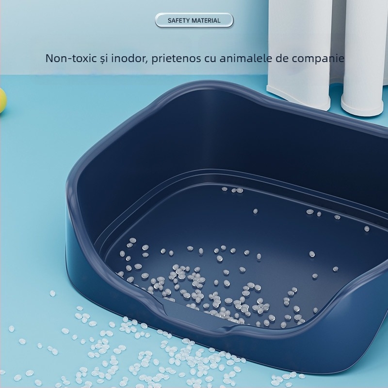 Toaletă pentru câini cu sistem de spălare, plastic ABS