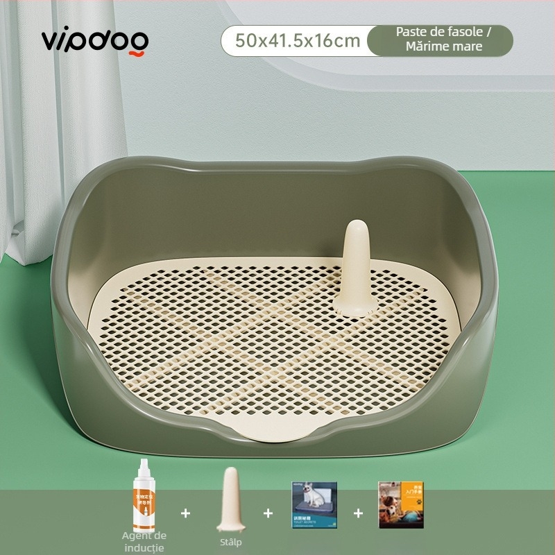 Toaletă pentru câini cu sistem de spălare, plastic ABS