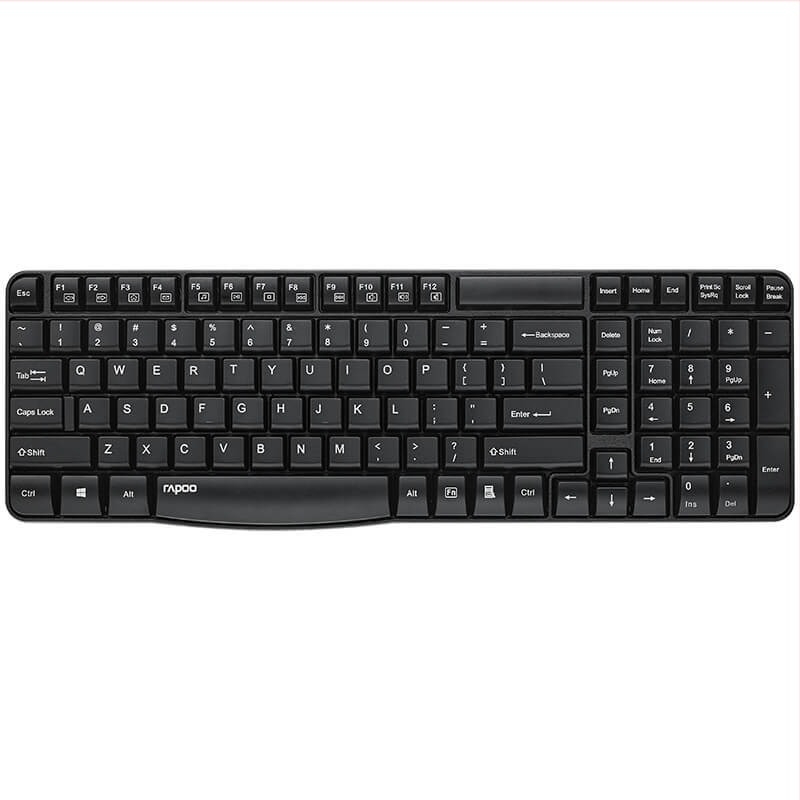 Rapoo E1050 Tastatură wireless 2.4G, membrană, corp ABS, compatibilitate universală, fără iluminare