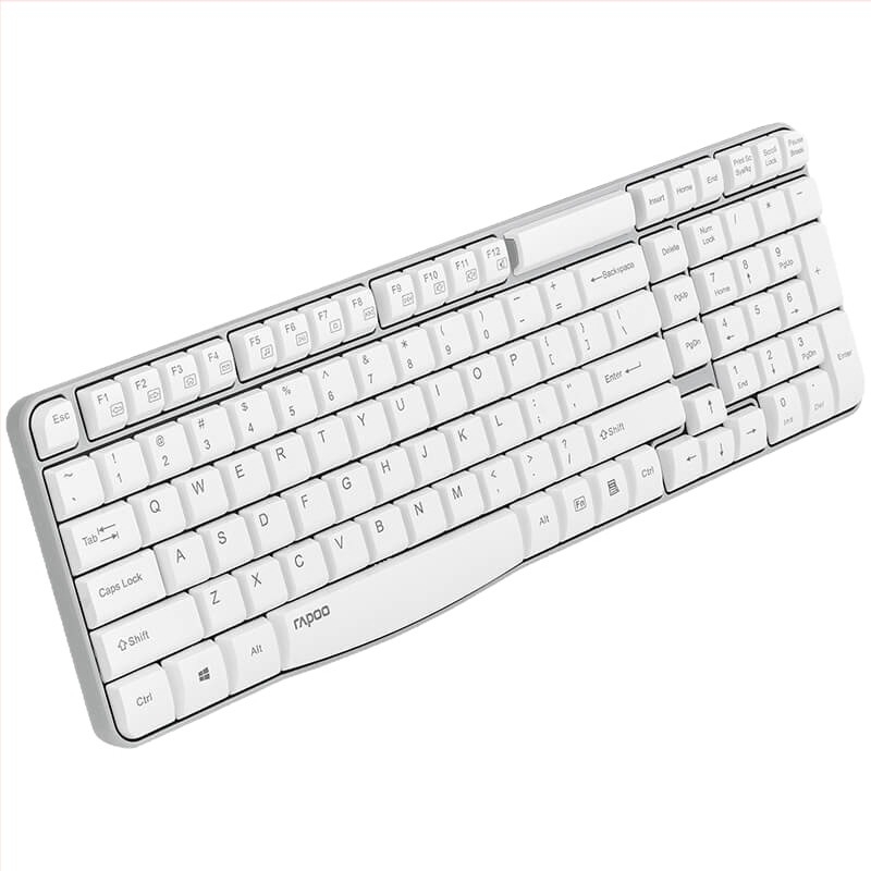 Rapoo E1050 Tastatură wireless 2.4G, membrană, corp ABS, compatibilitate universală, fără iluminare