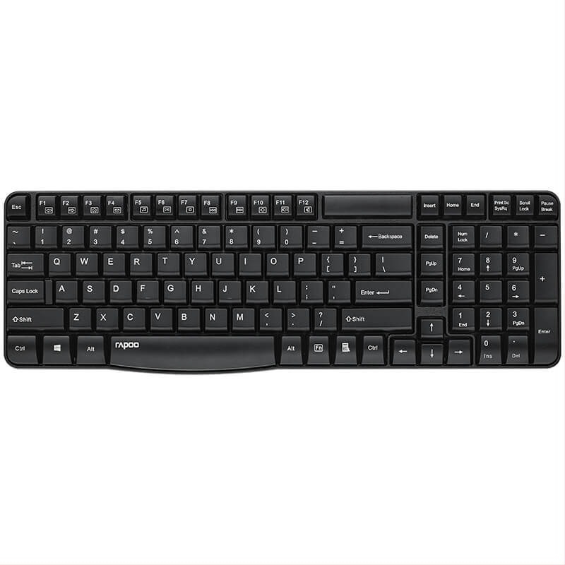 Rapoo E1050 Tastatură wireless 2.4G, membrană, corp ABS, compatibilitate universală, fără iluminare