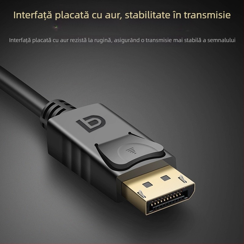 Cablu DisplayPort către DisplayPort, 1,8 m, viteză de transfer 10,8 Gbps, cipuri de înaltă calitate, model SC3121