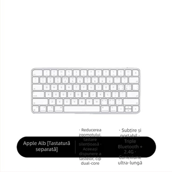 Tastatură wireless Bluetooth, cu două moduri, compactă, pentru tablete și laptopuri