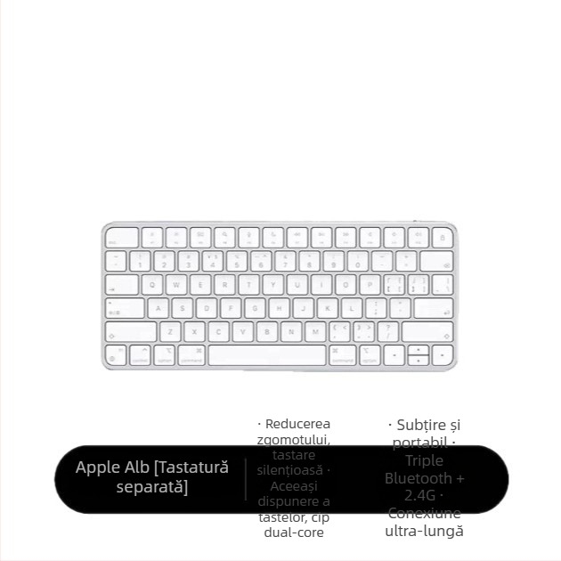 Tastatură wireless Bluetooth, cu două moduri, compactă, pentru tablete și laptopuri