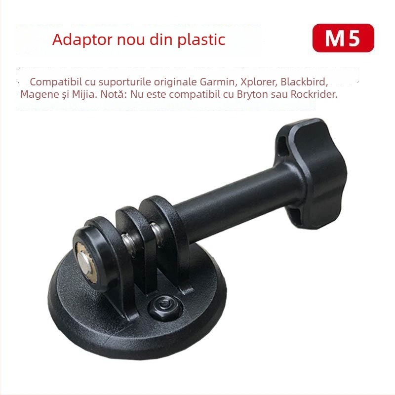 Adaptor montare pentru computerul de bicicletă pentru camere de acțiune – bază pentru GoPro, Garmin, Insta360 (Plastic, OEM)