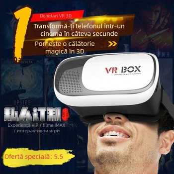 Ling Xunda VR Headset, a doua generație, pentru telefoane mobile, cinema 3D, controler de joc